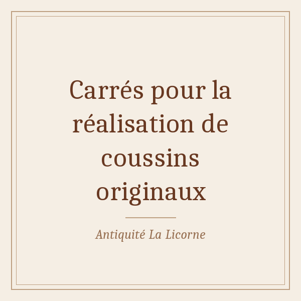 Rectangle pour coussin