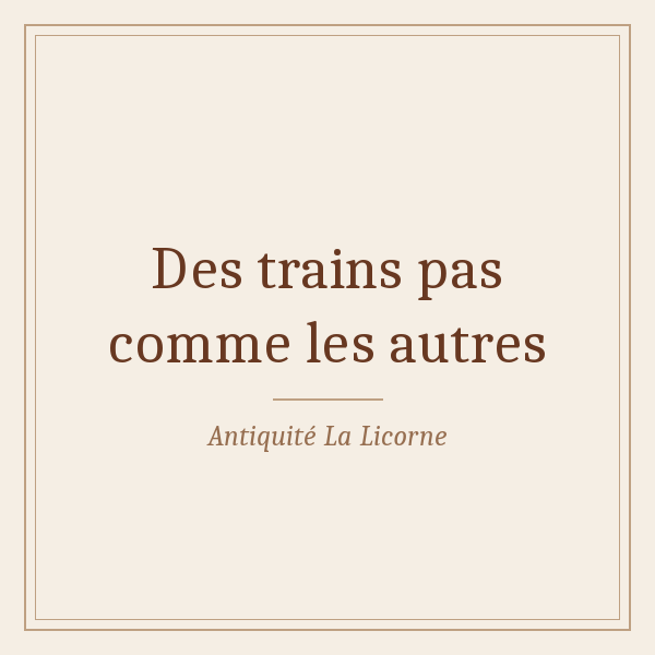 Des trains pas comme les autres