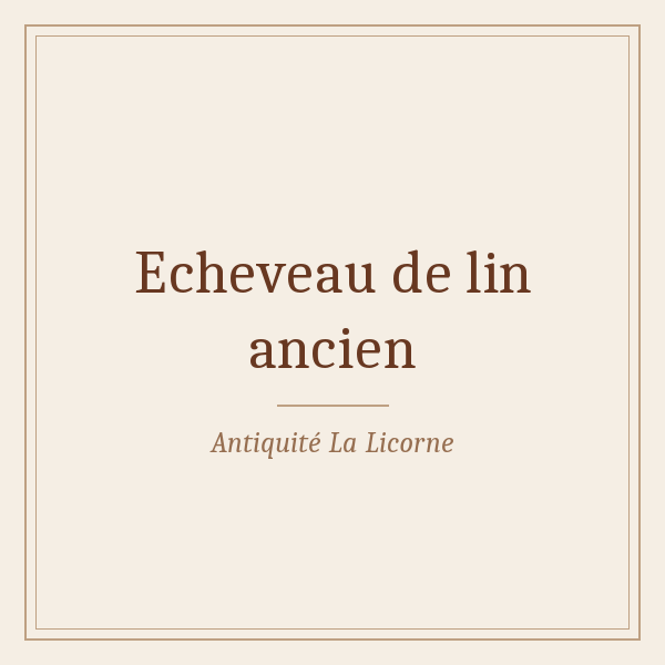 Echeveau de lin