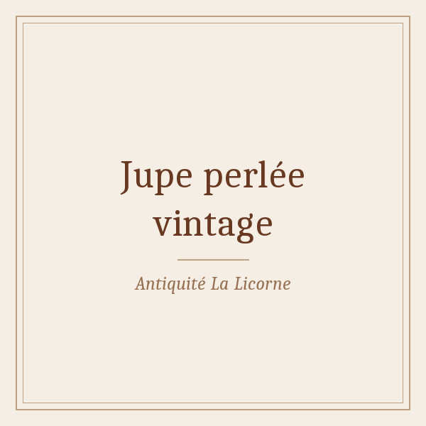 Jupe perlée