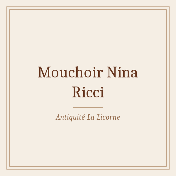 Mouchoir Nina
