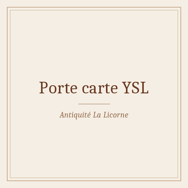 Porte carte YSL