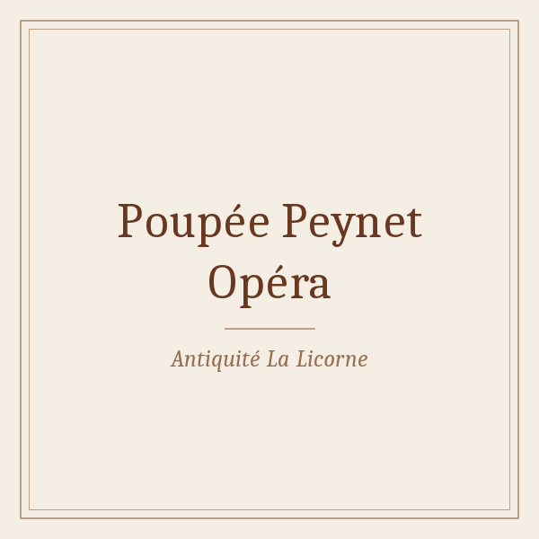 Poupée Peynet Opéra 1