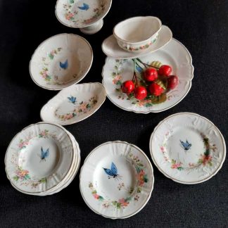 Dinette ancienne en porcelaine de Limoges